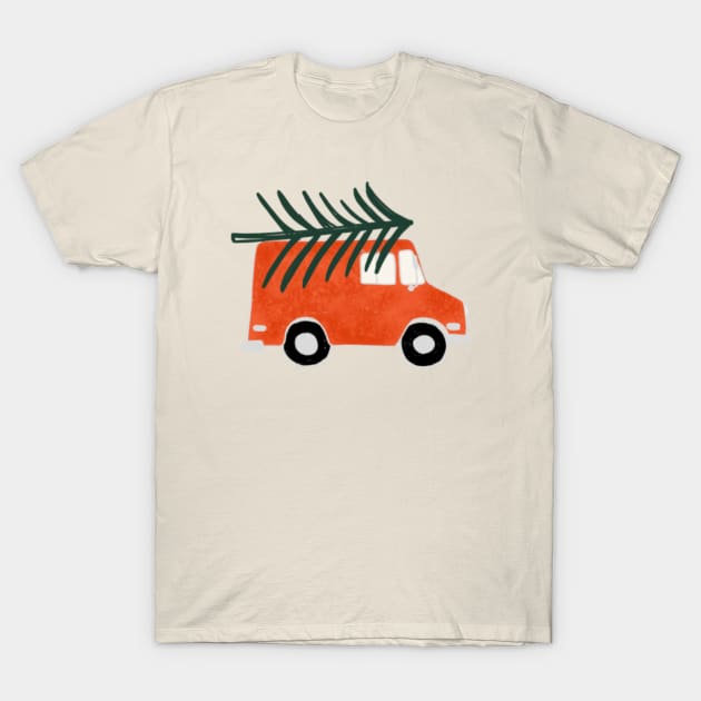 Christmas truck T-Shirt by bruxamagica